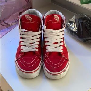 Red high top vans